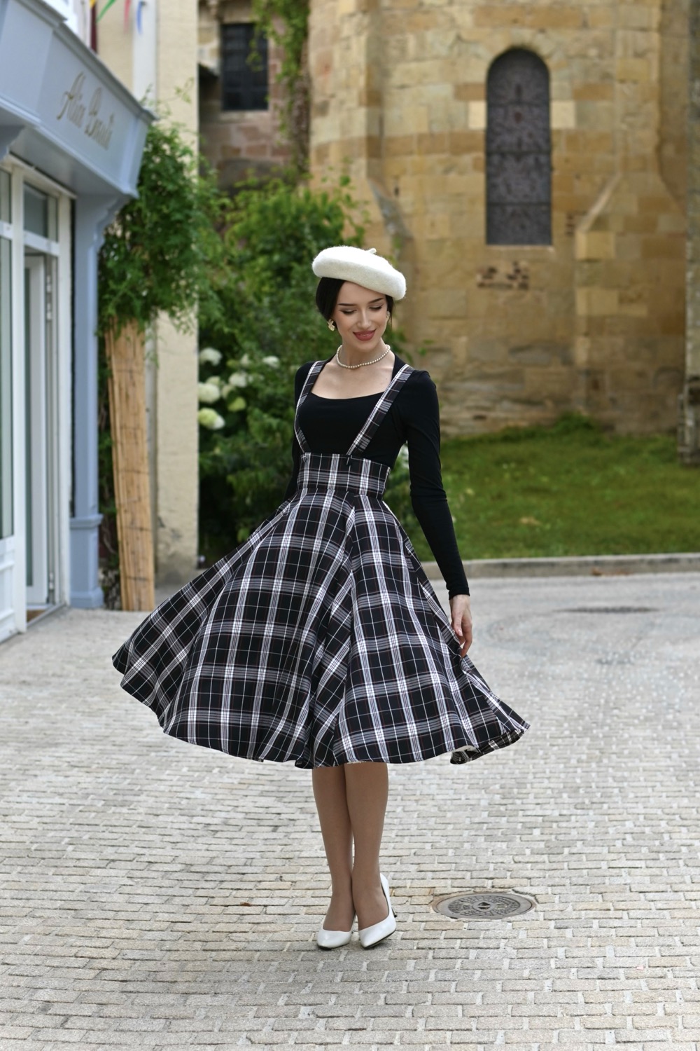 Elfie Tartan Swing Skirt